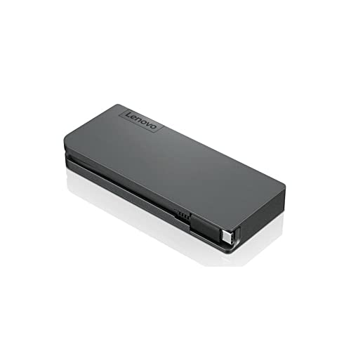Lenovo 4X90S92381 Powered USB-C Travel Hub USB 3.0 HDMI VGA RJ-45 Black