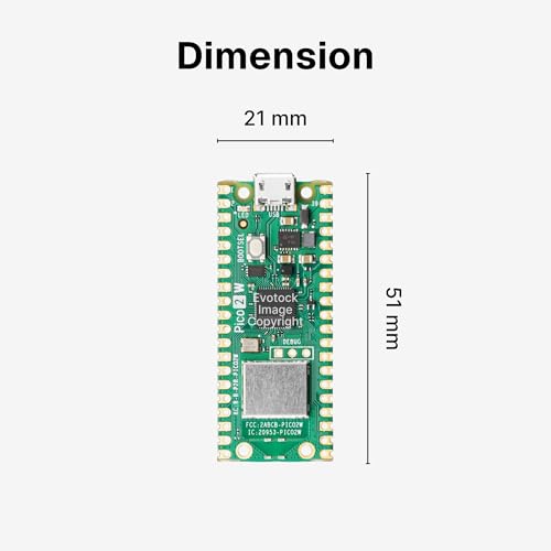 Generic 4MB Flash RAM, 520KB Dual-Core Cortex ARM RP2350 Microcontroller Board