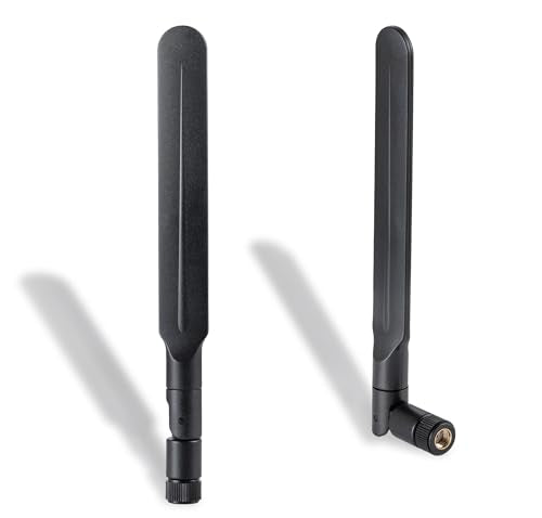 eifagur 2-Pack 9dBi WLAN Antenna 2.4GHz/5GHz/6GHz 50 Ohm RP-SMA