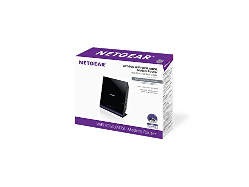Netgear AC1600 VDSL/ADSL Modem Router D6400-100NAS 802.11ac Dual Band Gigabit