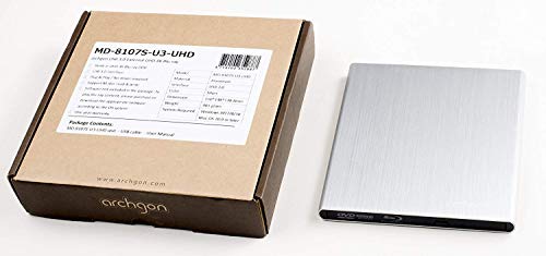 SEA TECH External Blu-Ray Disc Drive USB 3.0 12x Read 6x Write PC Mac