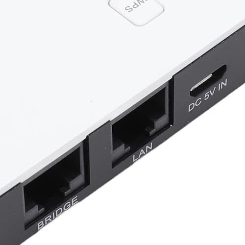 ASHATA Wireless Print Server, 10/100Mbps Ethernet Bridge for 4 Printers, Wired and Wireless Network Compatibility