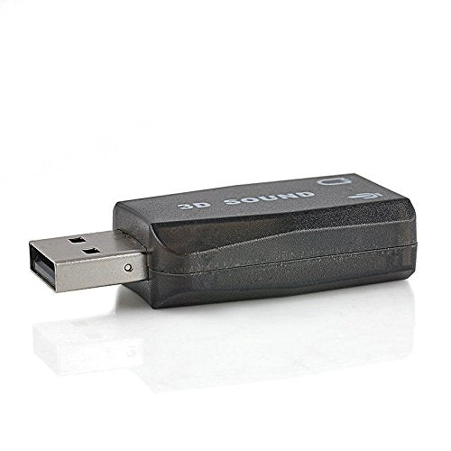 VizGiz 3 Pack USB Sound Card Adapter 5.1 Channel 3D External USB to 3.5mm Audio Jack