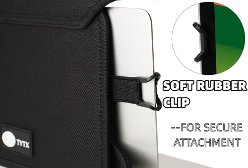TT TYTX 14 x 8 x 1 inches Laptop Sun Shade Cover Black Soft Recycled Fabrics