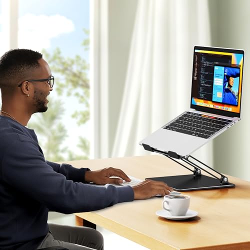 BESIGN LS10 Black Adjustable Laptop Stand for 10-14" Laptops