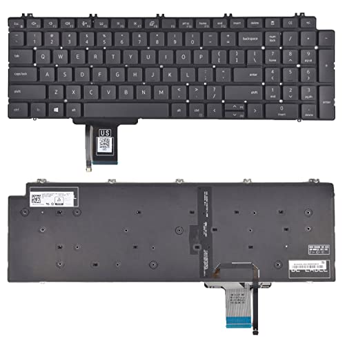 KBRPARTS Full-Sized QWERTY Keyboard for Dell Precision Laptop 0713DM 713DM PK132V72B00
