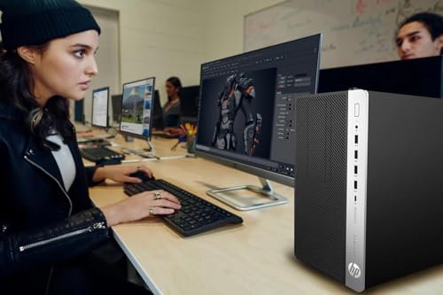 HP ProDesk 600G4 Computer Tower | Intel Core i7-8700 | 1TB SSD | 32GB DDR4 | Windows 11 Pro | Black