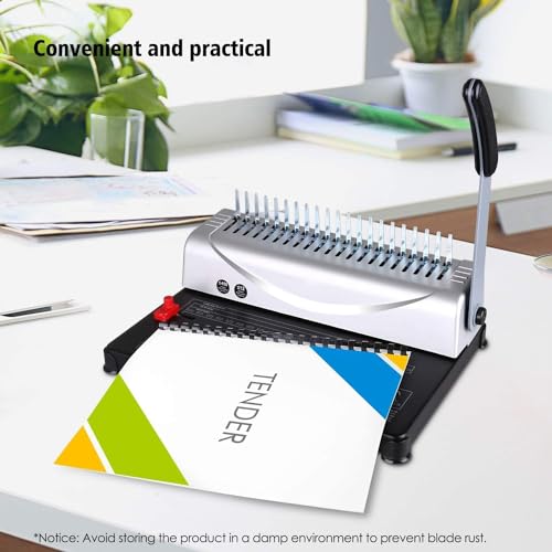 MAKEASY Binding Machine 16.93 x 12.2 x 7.09 in Model M-BM-FR-1.0Version 4.4 out of 5 stars 2:1