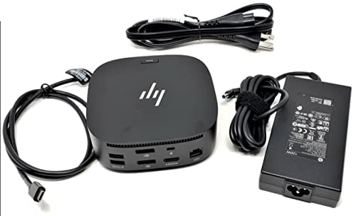 HP 5TW10UT#ABA 120W USB-C Dock 4.8" x 4.8" x 1.0" 11 Ports USB Type-C HDMI Docking Station