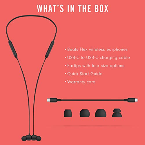 Beats Flex Wireless Earbuds MYMC2LL/A 12 Hours Battery Life Class 1 Bluetooth