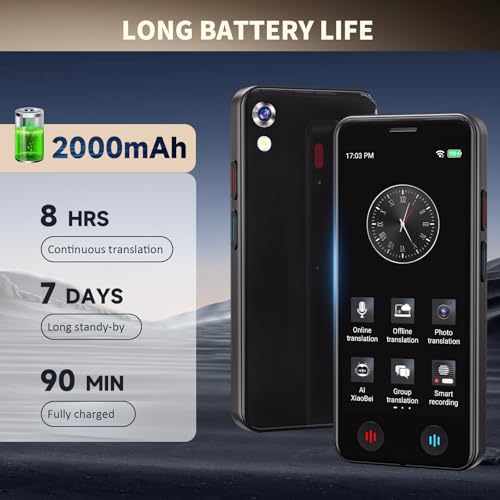 BSTBOO 5.67 x 3.46 x 1.65 inches Model A20 Instant Translator 150 Languages Real-Time Voice Translation Portable Device