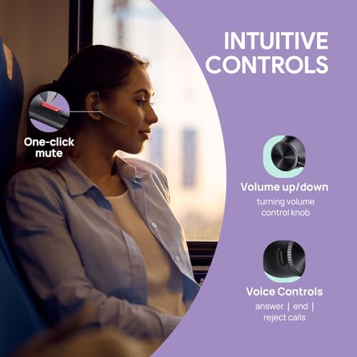 Yealink BH71 Pro USB-C/A Bluetooth Headset, Wireless Earphone with Microphone, 30Hrs Battery Life, Noise Canceling, Ergonomic Design, Android/iOS Compatible