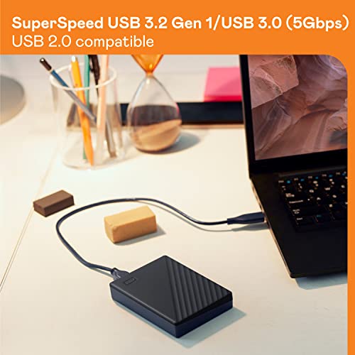 WD 6TB External Hard Drive WDBR9S0060BBK-WESN USB 2.0/3.0 Portable HDD