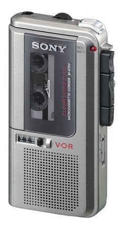 Sony M-570V Microcassette Recorder 4GB Storage 538 Minutes Recording Mono