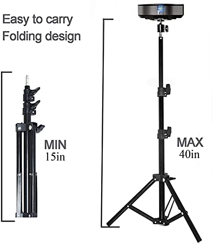 Coret Tripod Stand 102cm Sjj-120 Adjustable Height 360° Rotatable Ball Head Portable Projector Stand