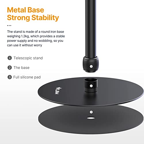 jusmo Adjustable Aluminum Projector and Camera Stand with Heavy Base for Multimedia Applications