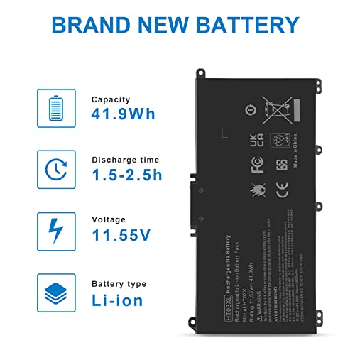 Futurebatt HT03XL Laptop Battery 11.55V 3630mAh Lithium Ion