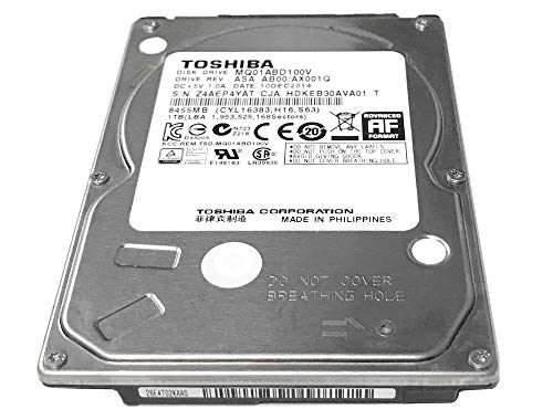 Toshiba 1TB 5400RPM 8MB Cache SATA 3.0Gb/s 2.5-Inch Internal Hard Drive MQ01ABD100V
