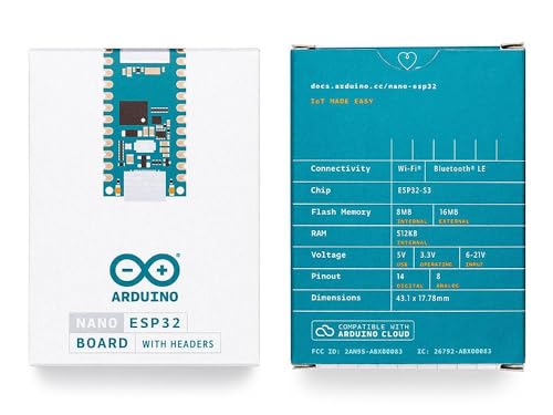 Arduino 16GB ABX00083 ESP32-S3 USB-C Wi-Fi Bluetooth Embedded IoT Microcontroller