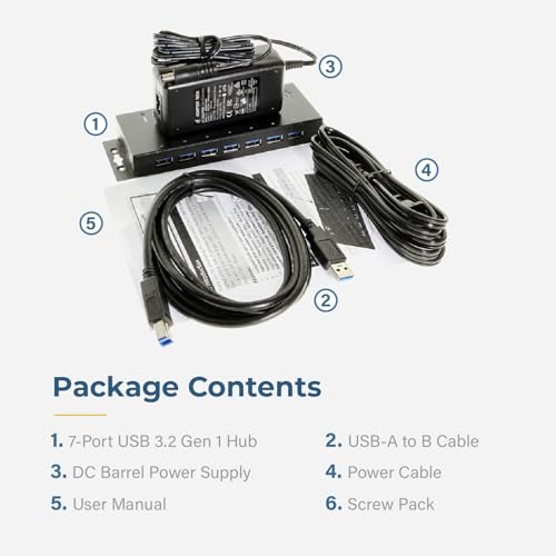 Coolgear 7-Port USB 3.0 Hub CG-7U3DS