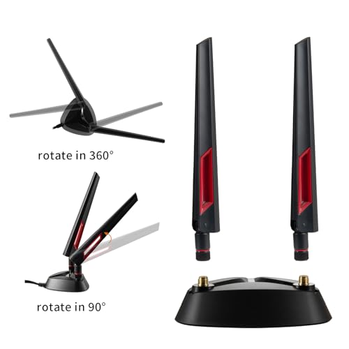 eifagur 9dBi Tri-Band Antenna Model B0D1G6Z8YB 2.4GHz 5GHz 6GHz