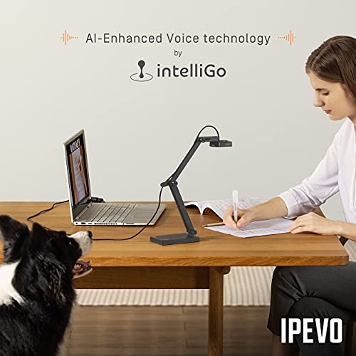 IPEVO V4K PRO USB Document Camera 8 MP 2448p 30 FPS 10 Inches Document Cameras