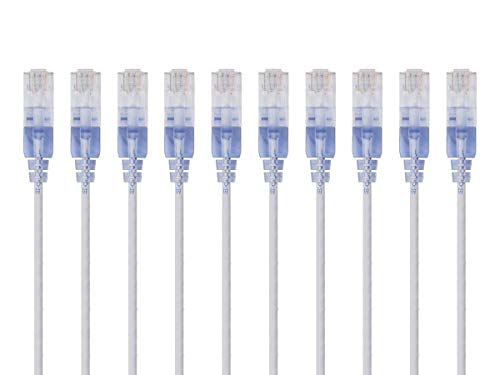 Monoprice 1 Feet Cat 6a Ethernet Cable Male-to-Male 10Gbps 550MHz