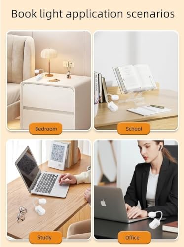 TALTAW 2.35" D x 1.42" W x 4.53" H E26 Reading Lamp 3 Color Temperature Adjustable Brightness Tabletop LED Light