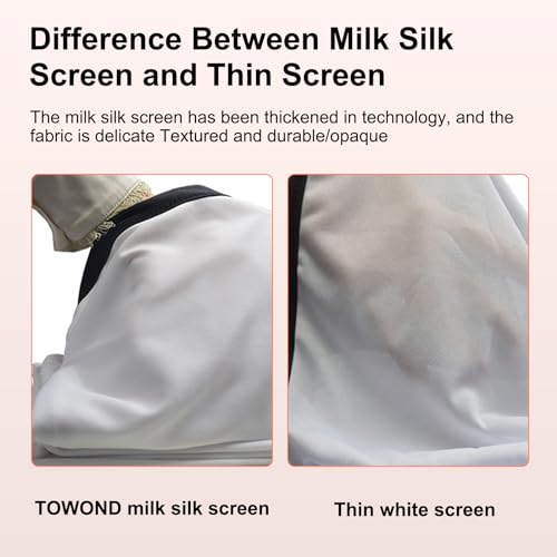 TOWOND 150 Inch TWD012-JY150 Projection Screen 16:9 Matte Manual Wall Mount