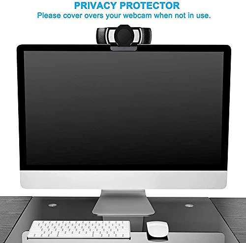 JCWINY 2 Pack Webcam Cover 1080p USB Black Webcam Privacy Shade