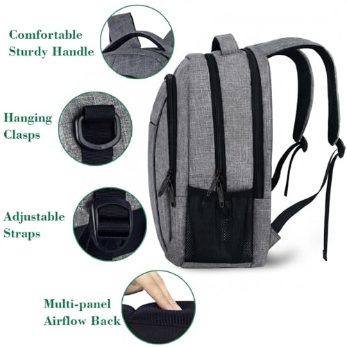 MATEIN 15.6 inch Lsg1004gryb1 Travel Laptop Backpack Water Resistant Grey