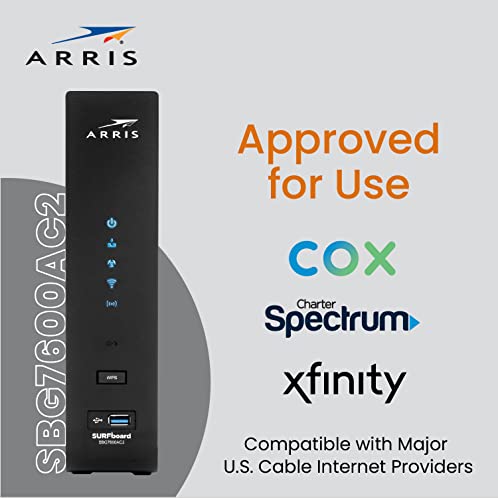CommScope SBG7600AC2 32x8 Cable Modem AC2350 WiFi Router