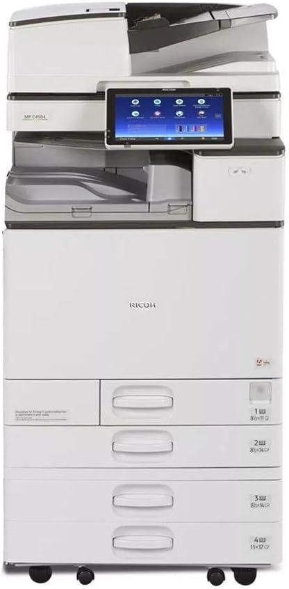 Ricoh MP C5504 Laser Multifunction Printer - 1200 x 1200 dpi - 55 ppm - Automatic Duplex - Color - 4 Trays