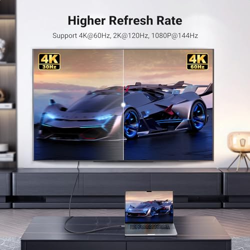 UGREEN 200cm USB C to HDMI Cable Male-to-Male 4K@60Hz Resolution Black