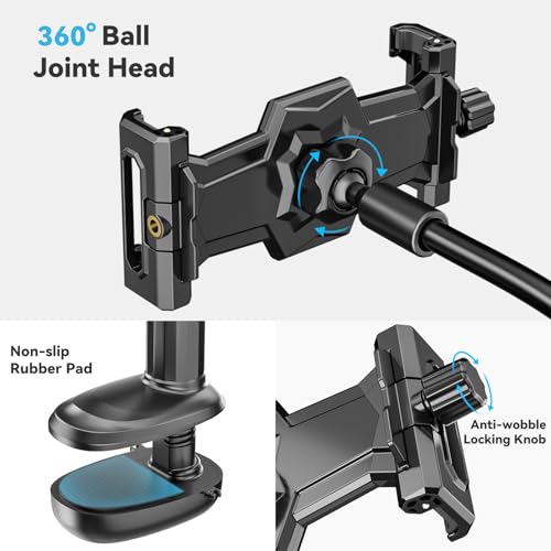 KDD Tower Model 750S+022 Black Adjustable Tablet Stand