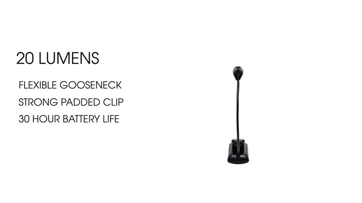 Mighty Bright 8.5" XtraFlex2 2-LED Desktop Book Light Battery Powered Adjustable Touch Control