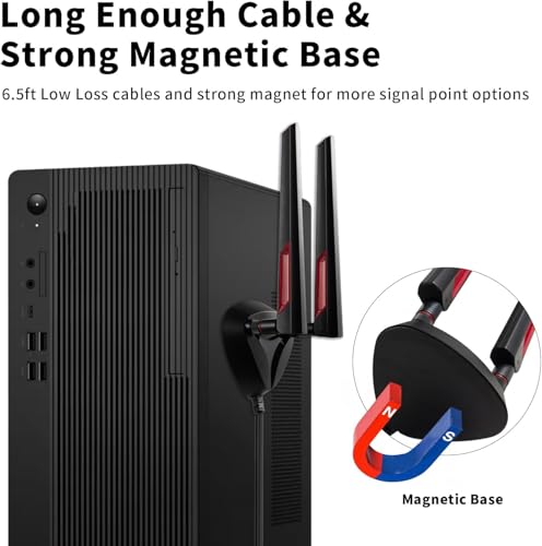 Eifagur 9dBi WiFi 7 Antenna RP-SMA Connector 50 Ohms Radio