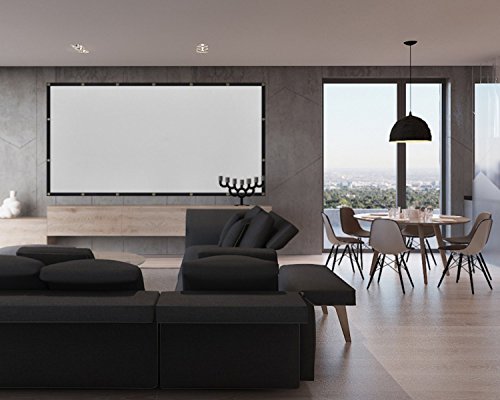Mdbebbron 120 Inch 1 Manual Matte Wall Mount Projector Screen