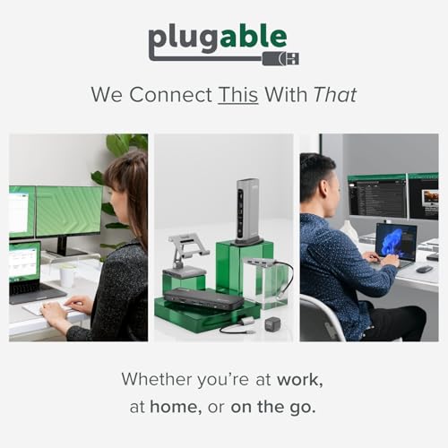 Plugable 3 Port USB 3.0 Switch USB-A KVM Switch USB 2.0 5Gbps Plastic