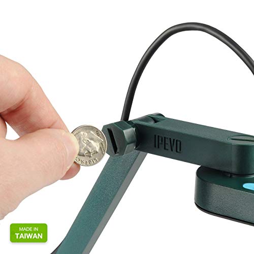 IPEVO 8MP USB Document Camera V4K 1080p Automatic Exposure Green