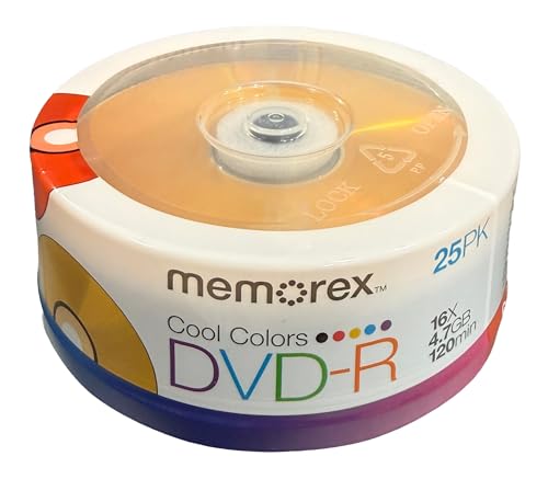 Memorex 05706 4.7GB DVD-R 16X 25 Pack Spindle Media