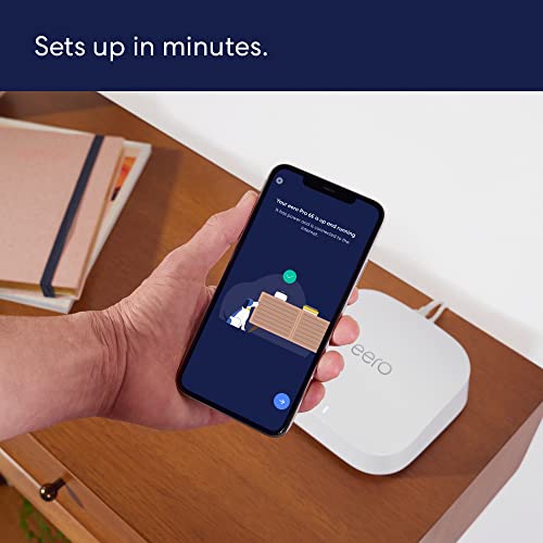 Amazon eero Pro 6E Mesh Wi-Fi Router 2.5 Gbps 2000 sq ft