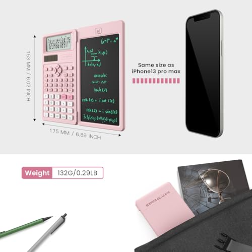 ROATEE 6.5 Inches AB0614 LCD Dual Power Engineering/Scientific Calculator