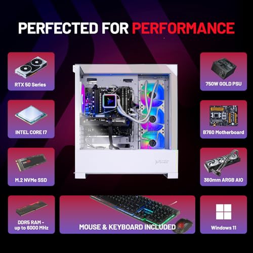 Skytech 16.6" Tower PC ST-ARCH5-2648-W-AM Intel i7 2.1GHz 16GB DDR5 32GB SSD