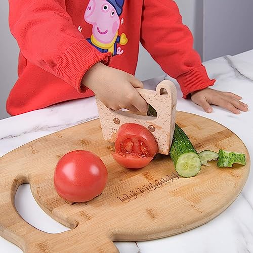 EDWOL 4.92 Inch Wooden Safe Knife 3.1394 Ounce Kids Kitchen Tool