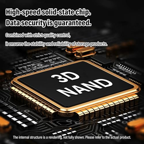 Portable Solid State Drive 10TB USB 3.1/Type-C External Storage Black