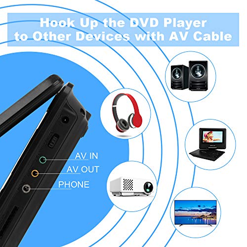 DBPOWER 9 Inch MK-011NEW 1280x720 LCD Portable Media Player