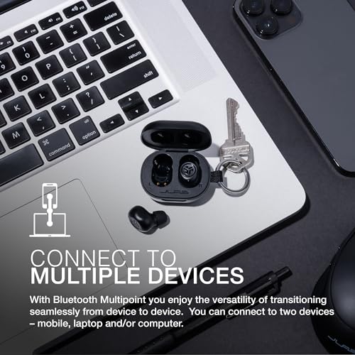 JLab IEUEBJBMINIRBLK124_1 Bluetooth 5.0 Wireless In-Ear Headphones No Jack Black