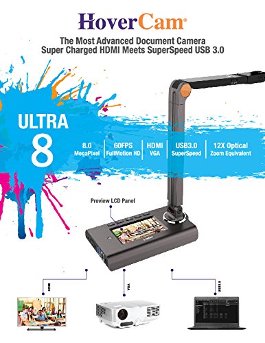 HoverCam Ultra 8 HCU8 8.0 MP 60 FPS Document Camera