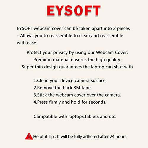 EYSOFT 0.02in 8541707620 1080p Webcam Cover